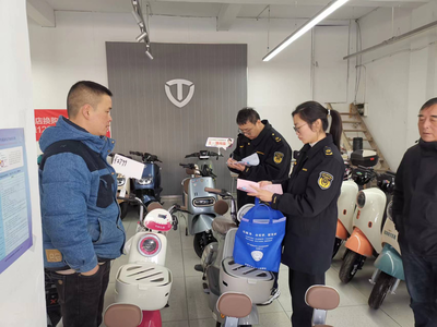 金湖縣市場監(jiān)管局 嚴把質(zhì)量關(guān)，筑牢安全線——開展電動自行車產(chǎn)品質(zhì)量安全專項檢查行動紀實